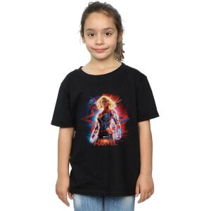 Marvel Girl's Captain Poster Cotton T-Shirt in Black Size: 9 Years Black 9 Years Marvel Girl's Captain Poster Cotton T-Shirt in Black Size: 9 Years Black 9 Years