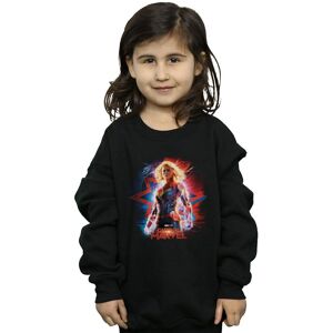 Marvel Girl's Captain Poster Sweatshirt in Black Size: 9 Years Black 9 Years Marvel Girl's Captain Poster Sweatshirt in Black Size: 9 Years Black 9 Years