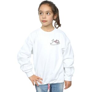Disney Girl's Aristocats Marie Sweet Backside Breast Print Sweatshirt in White Size: 5-6 Years White 5-6 Years Disney Girl's Aristocats Marie Sweet Backside Breast Print Sweatshirt in White Size: 5-6 Years White 5-6 Years