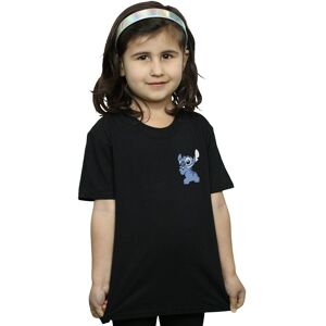 Disney Girl's Lilo & Stitch Stitch Backside Breast Print Cotton T-Shirt in Black Size: 9 Years Black 9 Years Disney Girl's Lilo & Stitch Stitch Backside Breast Print Cotton T-Shirt in Black Size: 9 Years Black 9 Years