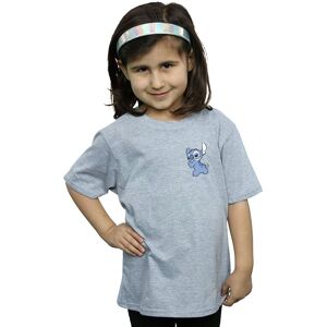Disney Girl's Lilo & Stitch Stitch Backside Breast Print Cotton T-Shirt in Grey Size: 9 Years Grey 9 Years Disney Girl's Lilo & Stitch Stitch Backside Breast Print Cotton T-Shirt in Grey Size: 9 Years Grey 9 Years