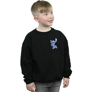 Disney Boy's Lilo & Stitch Stitch Backside Breast Print Sweatshirt in Black Size: 5-6 Years Black 5-6 Years Disney Boy's Lilo & Stitch Stitch Backside Breast Print Sweatshirt in Black Size: 5-6 Years Black 5-6 Years