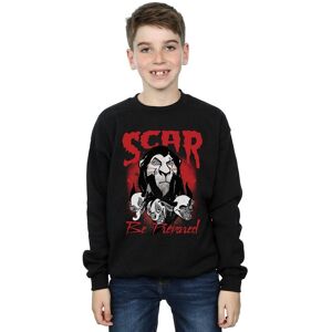 Disney Boy's The Lion King Scar Be Prepared Sweatshirt in Black Size: 7-8 Years Black 7-8 Years Disney Boy's The Lion King Scar Be Prepared Sweatshirt in Black Size: 7-8 Years Black 7-8 Years