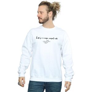 Disney Men's Aladdin Life´s A Magic Carpet Ride Sweatshirt in White Size: 2XL White 2XL Disney Men's Aladdin Life´s A Magic Carpet Ride Sweatshirt in White Size: 2XL White 2XL