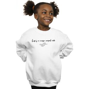 Disney Girl's Aladdin Life´s A Magic Carpet Ride Sweatshirt in White Size: 9 Years White 9 Years Disney Girl's Aladdin Life´s A Magic Carpet Ride Sweatshirt in White Size: 9 Years White 9 Years