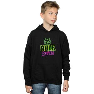 Marvel Boy's Hulk Smash Hoodie in Black Size: 5-6 Years Black 5-6 Years Marvel Boy's Hulk Smash Hoodie in Black Size: 5-6 Years Black 5-6 Years