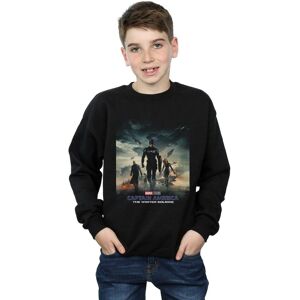 Marvel Boy's Captain America The Winter Soldier Poster Sweatshirt in Black Size: 3-4 Years Black 3-4 Years Marvel Boy's Captain America The Winter Soldier Poster Sweatshirt in Black Size: 3-4 Years Black 3-4 Years
