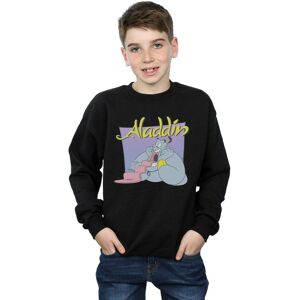 Disney Boy's Aladdin Genie Wishing Dude Sweatshirt in Black Size: 7-8 Years Black 7-8 Years Disney Boy's Aladdin Genie Wishing Dude Sweatshirt in Black Size: 7-8 Years Black 7-8 Years