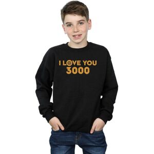 Marvel Boy's Avengers Endgame I Love You 3000 Arc Reactor Sweatshirt in Black Size: 3-4 Years Black 3-4 Years Marvel Boy's Avengers Endgame I Love You 3000 Arc Reactor Sweatshirt in Black Size: 3-4 Years Black 3-4 Years
