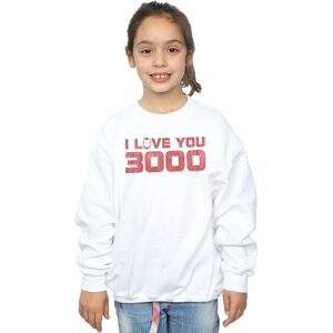 Marvel Girl's Avengers Endgame I Love You 3000 Distressed Sweatshirt in White Size: 3-4 Years White 3-4 Years Marvel Girl's Avengers Endgame I Love You 3000 Distressed Sweatshirt in White Size: 3-4 Years White 3-4 Years