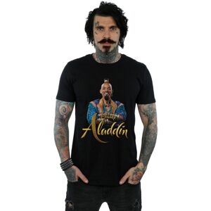 Disney Men's Aladdin Movie Genie Photo T-Shirt in Black Size: Large Black L Disney Men's Aladdin Movie Genie Photo T-Shirt in Black Size: Large Black L