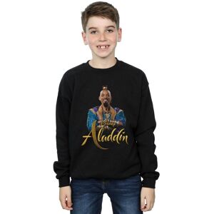 Disney Boy's Aladdin Movie Genie Photo Sweatshirt in Black Size: 3-4 Years Black 3-4 Years Disney Boy's Aladdin Movie Genie Photo Sweatshirt in Black Size: 3-4 Years Black 3-4 Years