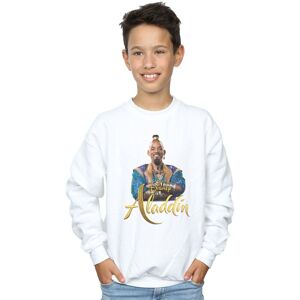 Disney Boy's Aladdin Movie Genie Photo Sweatshirt in White Size: 3-4 Years White 3-4 Years Disney Boy's Aladdin Movie Genie Photo Sweatshirt in White Size: 3-4 Years White 3-4 Years