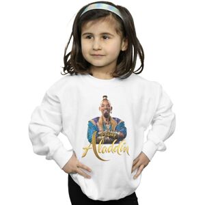 Disney Girl's Aladdin Movie Genie Photo Sweatshirt in White Size: 3-4 Years White 3-4 Years Disney Girl's Aladdin Movie Genie Photo Sweatshirt in White Size: 3-4 Years White 3-4 Years