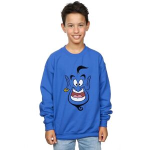 Disney Boy's Aladdin Genie Face Sweatshirt in Blue Size: 12-13 Years Blue 12-13 Years Disney Boy's Aladdin Genie Face Sweatshirt in Blue Size: 12-13 Years Blue 12-13 Years