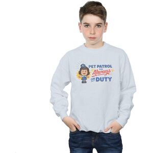Disney Boy's Toy Story 4 Giggle McDimples Pet Patrol Sweatshirt in White Size: 3-4 Years White 3-4 Years Disney Boy's Toy Story 4 Giggle McDimples Pet Patrol Sweatshirt in White Size: 3-4 Years White 3-4 Years
