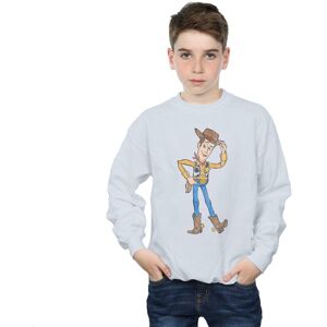 Disney Boy's Toy Story 4 Sheriff Woody Pose Sweatshirt in White Size: 3-4 Years White 3-4 Years Disney Boy's Toy Story 4 Sheriff Woody Pose Sweatshirt in White Size: 3-4 Years White 3-4 Years