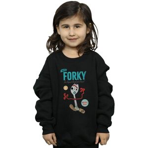 Disney Girl's Toy Story 4 Forky Handmade Friend Sweatshirt in Black Size: 3-4 Years Black 3-4 Years Disney Girl's Toy Story 4 Forky Handmade Friend Sweatshirt in Black Size: 3-4 Years Black 3-4 Years