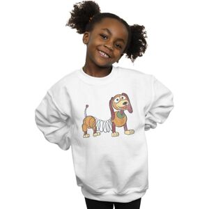 Disney Girl's Toy Story 4 Slinky Pose Sweatshirt in White Size: 3-4 Years White 3-4 Years Disney Girl's Toy Story 4 Slinky Pose Sweatshirt in White Size: 3-4 Years White 3-4 Years