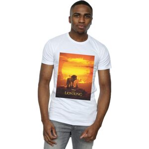 Disney Men's The Lion King Movie Sunset Poster T-Shirt in White Size: Small White S Disney Men's The Lion King Movie Sunset Poster T-Shirt in White Size: Small White S