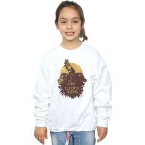 Disney Girl's The Lion King Movie Sunrise Collage Sweatshirt in White Size: 5-6 Years White 5-6 Years Disney Girl's The Lion King Movie Sunrise Collage Sweatshirt in White Size: 5-6 Years White 5-6 Years