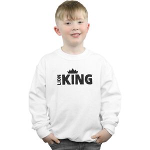 Disney Boy's The Lion King Movie Crown Sweatshirt in White Size: 7-8 Years White 7-8 Years Disney Boy's The Lion King Movie Crown Sweatshirt in White Size: 7-8 Years White 7-8 Years