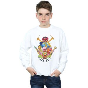 Disney Boy's The Muppets Dr Teeth & The Electric Mayhem Sweatshirt in White Size: 3-4 Years White 3-4 Years Disney Boy's The Muppets Dr Teeth & The Electric Mayhem Sweatshirt in White Size: 3-4 Years White 3-4 Years