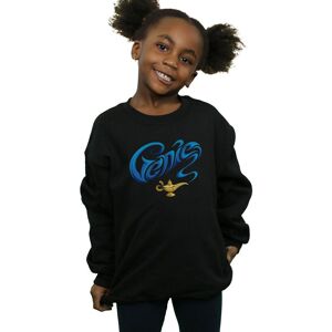 Disney Girl's Aladdin Movie Genie Lamp Sweatshirt in Black Size: 3-4 Years Black 3-4 Years Disney Girl's Aladdin Movie Genie Lamp Sweatshirt in Black Size: 3-4 Years Black 3-4 Years