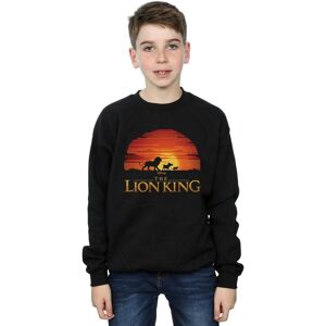 Disney Boy's The Lion King Movie Sunset Logo Sweatshirt in Black Size: 9 Years Black 9 Years Disney Boy's The Lion King Movie Sunset Logo Sweatshirt in Black Size: 9 Years Black 9 Years