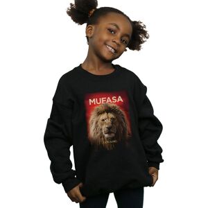 Disney Girl's The Lion King Movie Mufasa Poster Sweatshirt in Black Size: 7-8 Years Black 7-8 Years Disney Girl's The Lion King Movie Mufasa Poster Sweatshirt in Black Size: 7-8 Years Black 7-8 Years