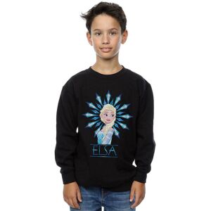 Disney Boy's Frozen Elsa Snowflake Sweatshirt in Black Size: 7-8 Years Black 7-8 Years Disney Boy's Frozen Elsa Snowflake Sweatshirt in Black Size: 7-8 Years Black 7-8 Years