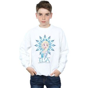 Disney Boy's Frozen Elsa Snowflake Sweatshirt in White Size: 12-13 Years White 12-13 Years Disney Boy's Frozen Elsa Snowflake Sweatshirt in White Size: 12-13 Years White 12-13 Years
