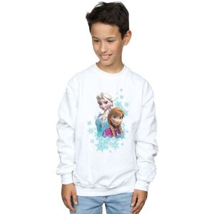 Disney Boy's Frozen Elsa & Anna Sisters Sweatshirt in White Size: 7-8 Years White 7-8 Years Disney Boy's Frozen Elsa & Anna Sisters Sweatshirt in White Size: 7-8 Years White 7-8 Years