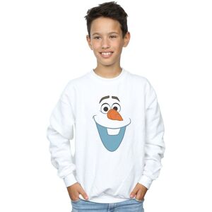 Disney Boy's Frozen Olaf Face Sweatshirt in White Size: 7-8 Years White 7-8 Years Disney Boy's Frozen Olaf Face Sweatshirt in White Size: 7-8 Years White 7-8 Years