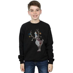 Disney Boy's Frozen Sven & Olaf Christmas Ornaments Sweatshirt in Black Size: 9 Years Black 9 Years Disney Boy's Frozen Sven & Olaf Christmas Ornaments Sweatshirt in Black Size: 9 Years Black 9 Years
