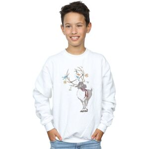 Disney Boy's Frozen Sven & Olaf Christmas Ornaments Sweatshirt in White Size: 7-8 Years White 7-8 Years Disney Boy's Frozen Sven & Olaf Christmas Ornaments Sweatshirt in White Size: 7-8 Years White 7-8 Years