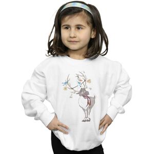 Disney Girl's Frozen Sven & Olaf Christmas Ornaments Sweatshirt in White Size: 7-8 Years White 7-8 Years Disney Girl's Frozen Sven & Olaf Christmas Ornaments Sweatshirt in White Size: 7-8 Years White 7-8 Years