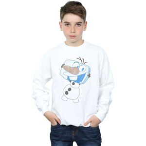 Disney Boy's Frozen Olaf Ice Cube Sweatshirt in White Size: 7-8 Years White 7-8 Years Disney Boy's Frozen Olaf Ice Cube Sweatshirt in White Size: 7-8 Years White 7-8 Years