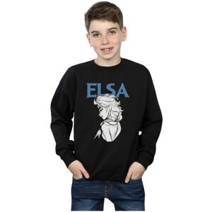 Disney Boy's Frozen Elsa Profile Sketch Sweatshirt in Black Size: 3-4 Years Black 3-4 Years Disney Boy's Frozen Elsa Profile Sketch Sweatshirt in Black Size: 3-4 Years Black 3-4 Years