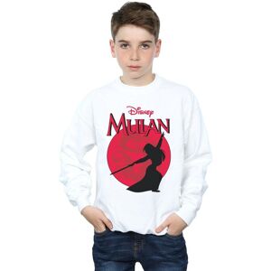Disney Boy's Mulan Dragon Silhouette Sweatshirt in White Size: 12-13 Years White 12-13 Years Disney Boy's Mulan Dragon Silhouette Sweatshirt in White Size: 12-13 Years White 12-13 Years