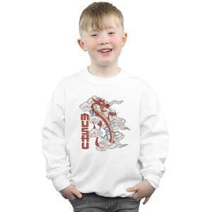 Disney Boy's Mulan Mushu Dragon Sweatshirt in White Size: 5-6 Years White 5-6 Years Disney Boy's Mulan Mushu Dragon Sweatshirt in White Size: 5-6 Years White 5-6 Years