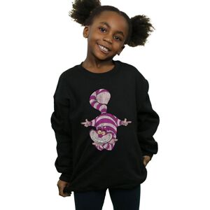Disney Girl's Alice In Wonderland Cheshire Cat Upside Down Sweatshirt in Black Size: 3-4 Years Black 3-4 Years Disney Girl's Alice In Wonderland Cheshire Cat Upside Down Sweatshirt in Black Size: 3-4 Years Black 3-4 Years