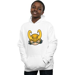 Marvel Boy's Loki Close Up Hoodie in White Size: 7-8 Years White 7-8 Years Marvel Boy's Loki Close Up Hoodie in White Size: 7-8 Years White 7-8 Years