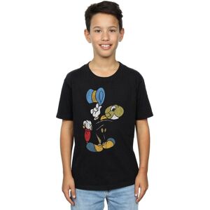 Disney Boy's Pinocchio Jiminy Cricket T-Shirt in Black Size: 7-8 Years Black 7-8 Years Disney Boy's Pinocchio Jiminy Cricket T-Shirt in Black Size: 7-8 Years Black 7-8 Years