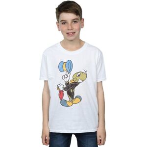 Disney Boy's Pinocchio Jiminy Cricket T-Shirt in White Size: 9 Years White 9 Years Disney Boy's Pinocchio Jiminy Cricket T-Shirt in White Size: 9 Years White 9 Years