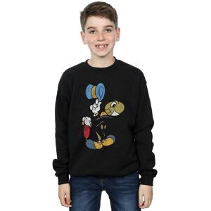 Disney Boy's Pinocchio Jiminy Cricket Sweatshirt in Black Size: 3-4 Years Black 3-4 Years Disney Boy's Pinocchio Jiminy Cricket Sweatshirt in Black Size: 3-4 Years Black 3-4 Years