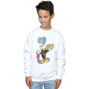 Disney Boy's Pinocchio Jiminy Cricket Sweatshirt in White Size: 12-13 Years White 12-13 Years Disney Boy's Pinocchio Jiminy Cricket Sweatshirt in White Size: 12-13 Years White 12-13 Years
