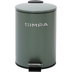 simpa 3L Slim Soft-Closing Pedal Dustbin in Green Green simpa 3L Slim Soft-Closing Pedal Dustbin in Green Green