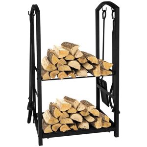 simpa 2in1 Companion Set & Log Holder in Black Black simpa 2in1 Companion Set & Log Holder in Black Black