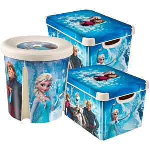 Curver Women's Frozen Themed 3PC 22L Storage Box & 45L Tub Set Multicolor Curver Women's Frozen Themed 3PC 22L Storage Box & 45L Tub Set Multicolor